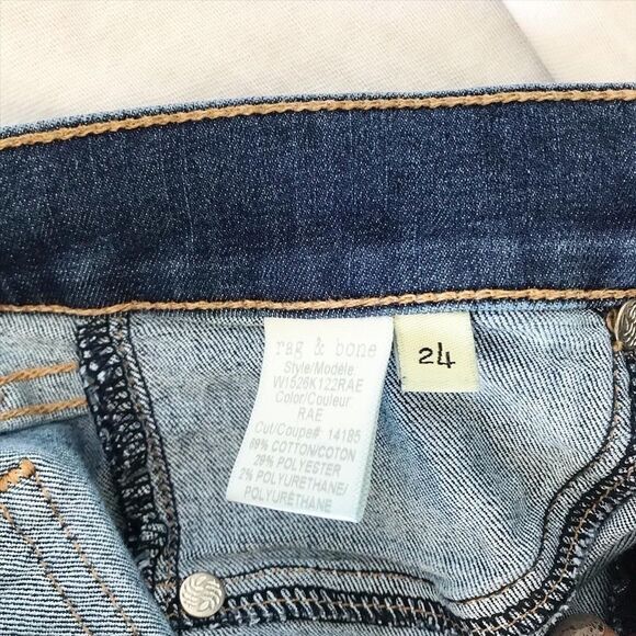 Rag & Bone whiskered Capri Skinny Jeans Size 24 - Picture 11 of 13